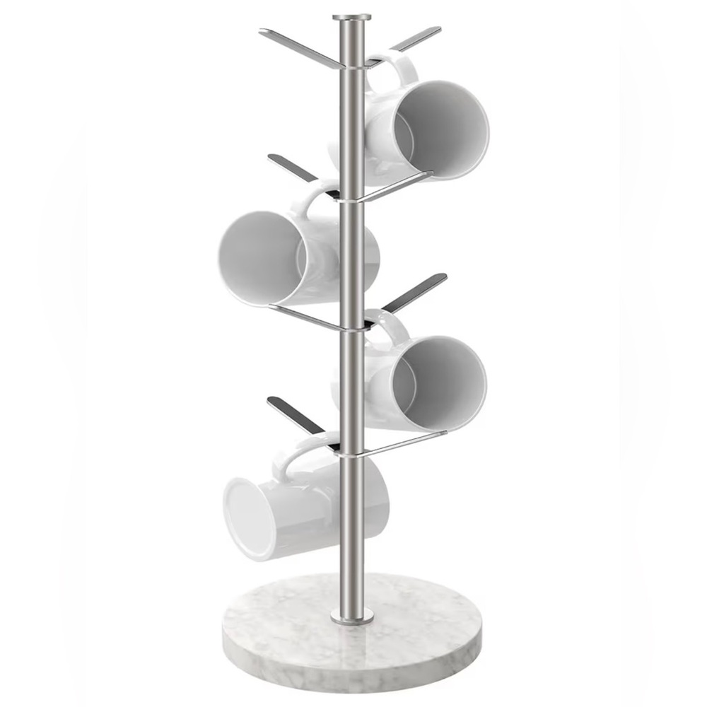 Gypie Marble Mug Holder Tree 8 Hooks